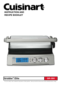 Bruksanvisning Cuisinart GR-300WS Smörgåsgrill