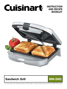 Bruksanvisning Cuisinart WM-SW2N Smörgåsgrill