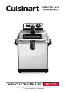 Bruksanvisning Cuisinart CDF-170 Fritös