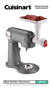 Bruksanvisning Cuisinart MG-50 Köttkvarn