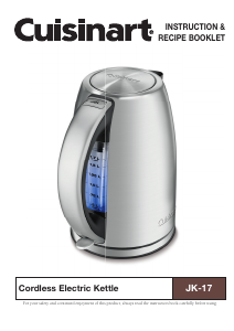 Manual Cuisinart JK-17 Kettle