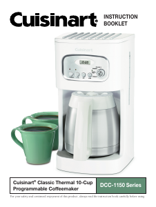 Handleiding Cuisinart DCC-1150BK Koffiezetapparaat