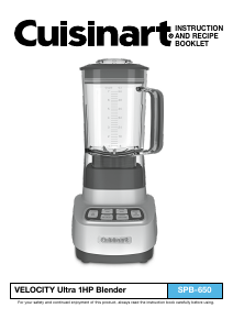 Bruksanvisning Cuisinart SPB-650 Blender