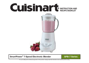Bruksanvisning Cuisinart SPB-7CH Blender