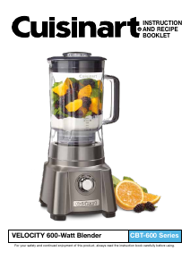 Bruksanvisning Cuisinart CBT-600GRY Blender