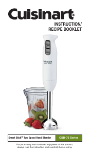 Bruksanvisning Cuisinart CSB-75R Stavmixer