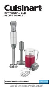 Bruksanvisning Cuisinart CSB-750H Stavmixer