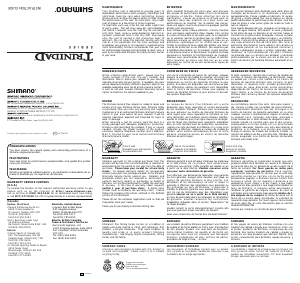 Mode d’emploi Shimano Trinidad 12 Moulinet de pêche