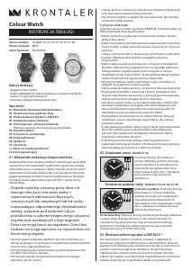 Instrukcja Krontaler 18-8850 Zegarek