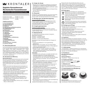 Bedienungsanleitung Krontaler 18-9563 Küchentimer