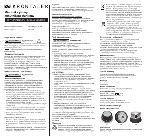 Instrukcja Krontaler 19-3026 Minutnik