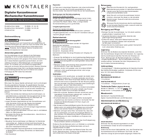 Bedienungsanleitung Krontaler 19-9563 Küchentimer
