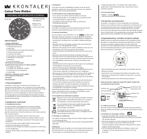 Mode d’emploi Krontaler 18-6383 Horloge