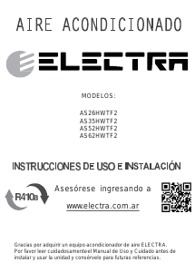 Manual de uso Electra AS26HWTF2 Aire acondicionado