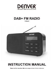 Manual de uso Denver DAB-42 Radio