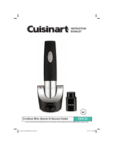 Handleiding Cuisinart CWO-50 Kurkentrekker