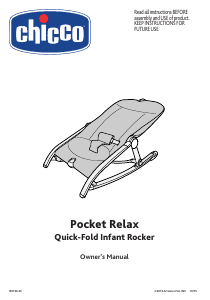 Manual Chicco Pocket Relax Bouncer