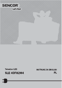 Instrukcja Sencor SLE 40F82M4 Telewizor LED