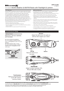 Bruksanvisning WeatherX FR182R Radio