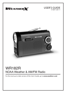 Bruksanvisning WeatherX WR182R Radio