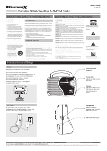Bruksanvisning WeatherX WR282B Radio