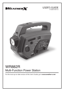 Handleiding WeatherX WR882R Radio