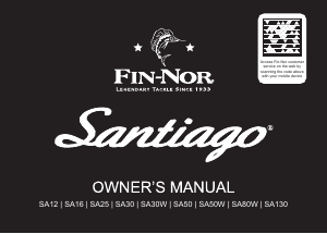 Bruksanvisning Fin-Nor SA50W Santiago Fiskerulle