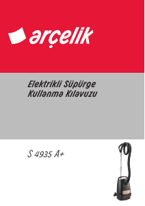 Kullanım kılavuzu Arçelik S 4935 Elektrikli süpürge