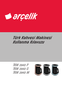 Kullanım kılavuzu Arçelik TKM 3940 M Kahve makinesi
