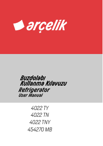 Handleiding Arçelik 454270 MB Koel-vries combinatie