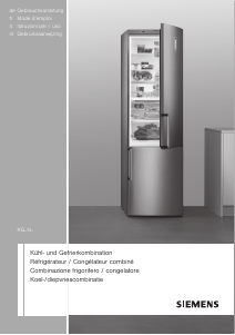 Mode d’emploi Siemens KG36NVL31 Réfrigérateur combiné