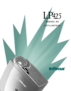 Mode d’emploi InFocus LP425 Projecteur