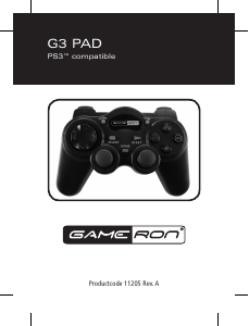 Manual Gameron G3 Pad (PS3) Controlador do jogo