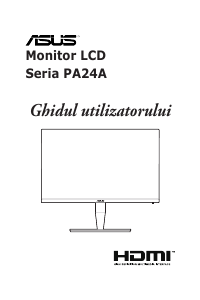 Manual Asus PA24AC ProArt Monitor LCD