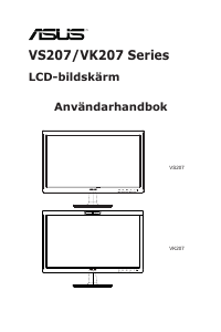 Bruksanvisning Asus VS207DE LCD skärm