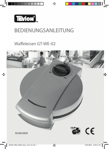 Bedienungsanleitung Tevion GT-WE-02 Waffeleisen