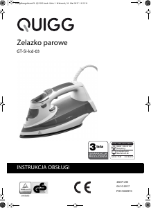 Instrukcja Quigg GT-SI-lcd-03 Żelazko