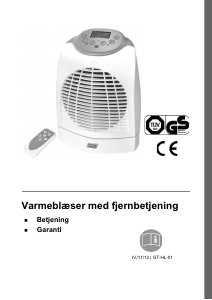 Brugsanvisning Quigg GT-HL-01 Varmeblæser