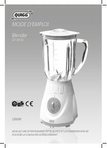 Mode d’emploi Quigg GT-SB-02 Blender