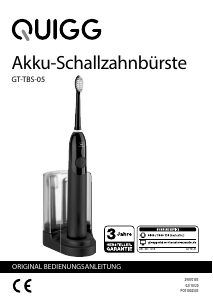 Bedienungsanleitung Quigg GT-TBS-05 Elektrozahnbürste