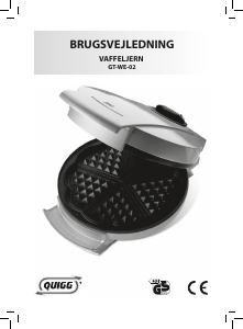 Brugsanvisning Quigg GT-WE-02 Vaffeljern