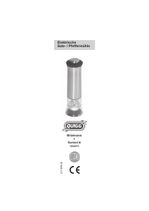 Bedienungsanleitung Quigg GT-SPM-02 Pfeffer- und Salzmühle