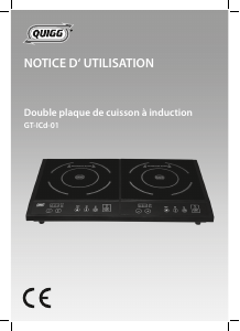 Mode d’emploi Quigg GT-LCd-01 Table de cuisson