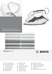 Bruksanvisning Bosch TDA502401E Sensixxx Strykejern