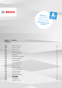 Bedienungsanleitung Bosch BCHF220GAU Readyyy Staubsauger