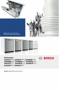 Bruksanvisning Bosch SHXM98W75N Diskmaskin