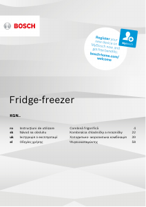 Manual Bosch KGN36NW306 Combina frigorifica