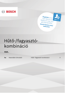 Használati útmutató Bosch KGE394LCA Hűtő és fagyasztó