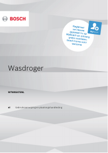 Handleiding Bosch WTW85475NL Wasdroger
