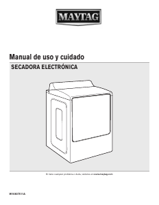 Manual de uso Maytag 7MMGDB855EC Secadora